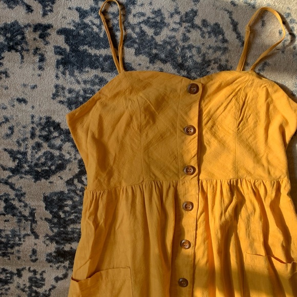 Yellow Button-Up Sundress 🌞 - Picture 8 of 11
